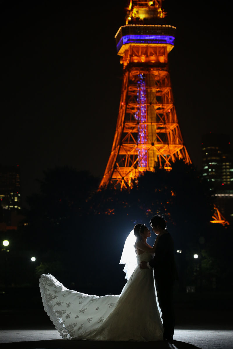 最後はシルエットで