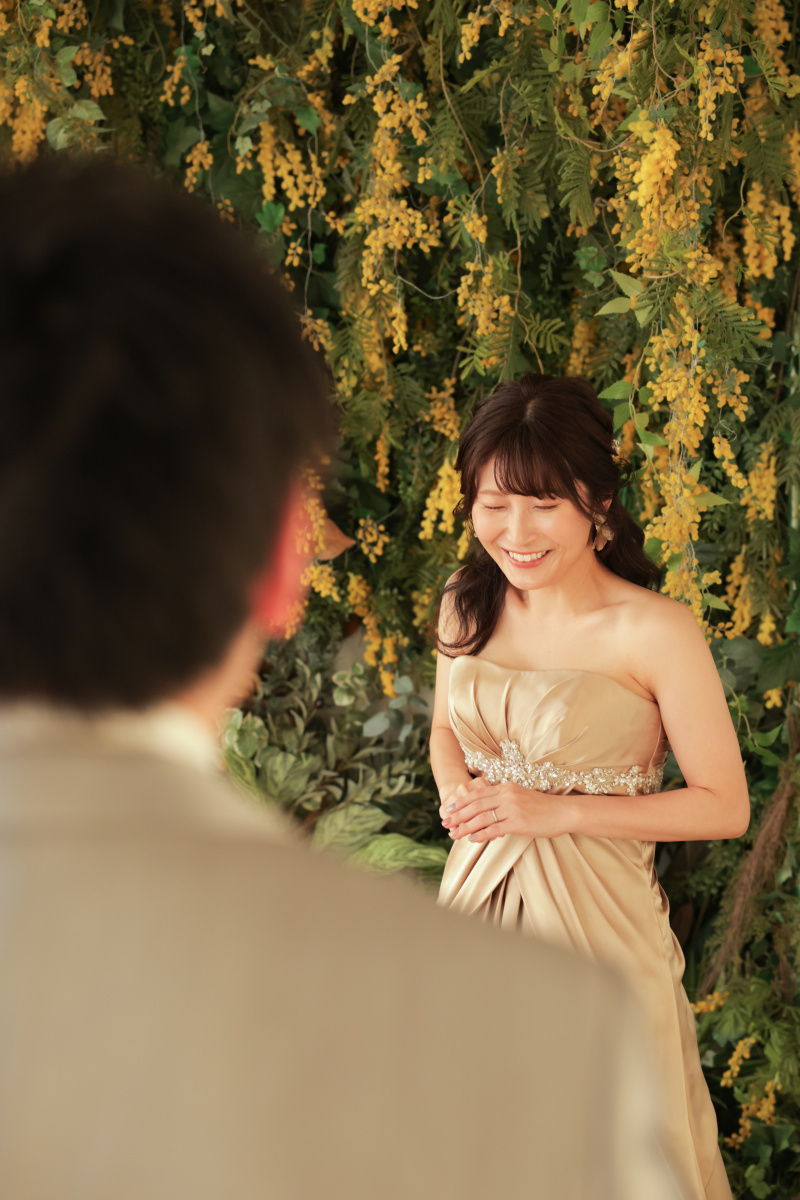 ブーケをもらったご新婦様!