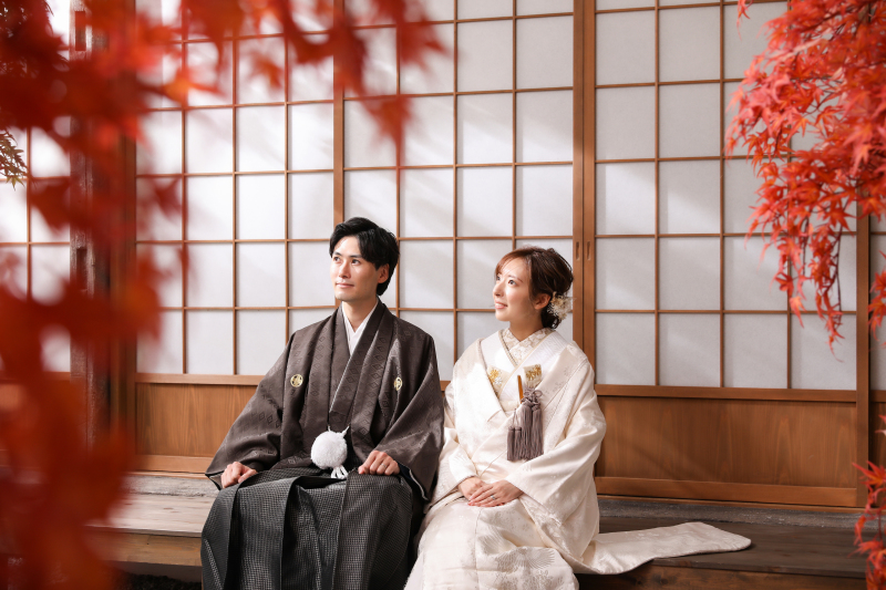 紅葉で季節感を