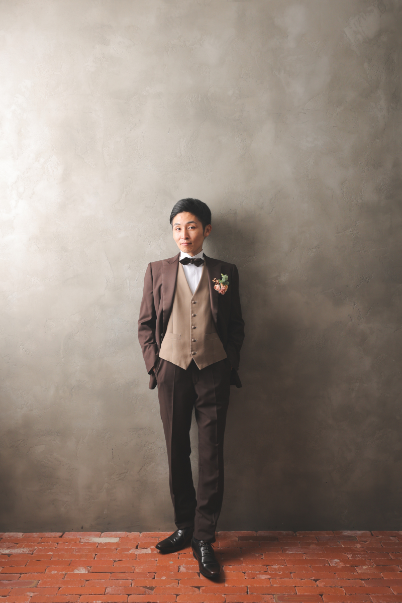 ご新郎様もかっこよく。