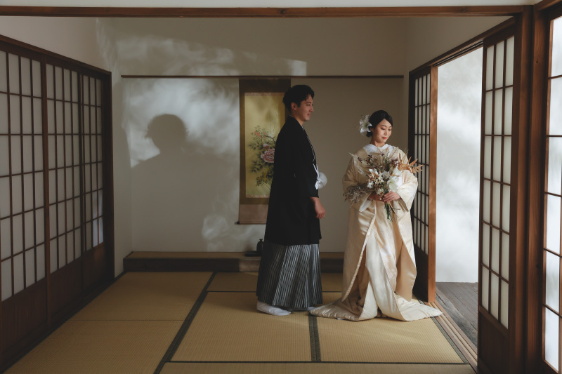 庭園内での撮影