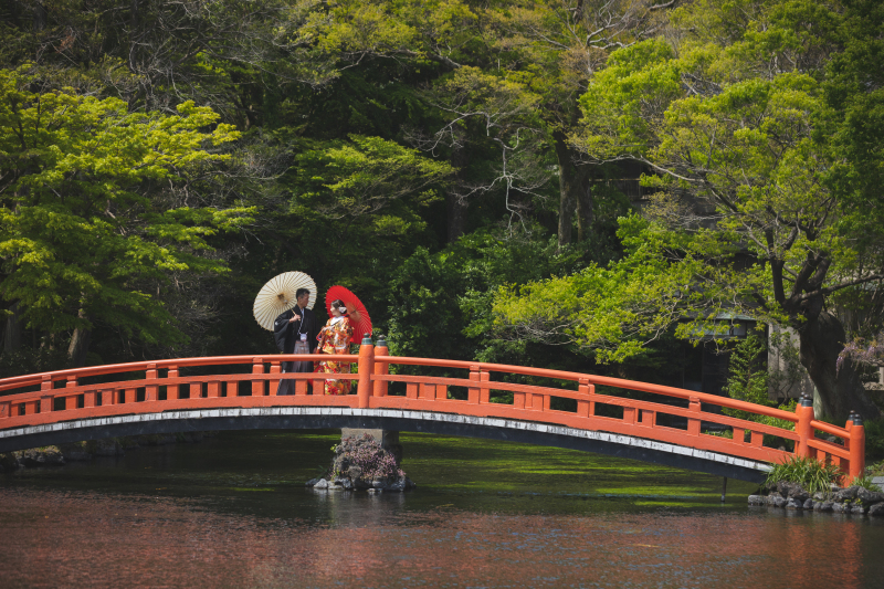 和傘も一緒に。