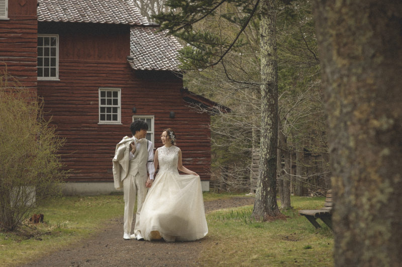 楽しくお散歩しながら撮影