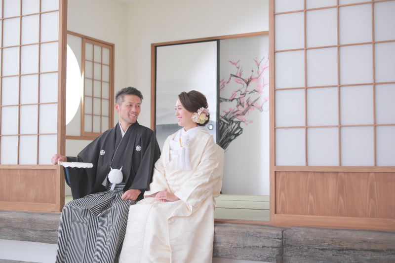 縁側での一コマ♪