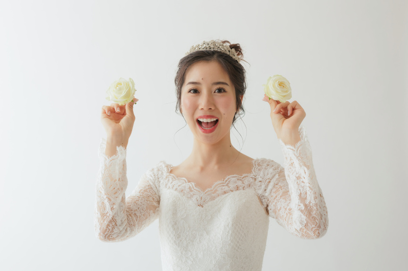 無邪気なご新婦様!