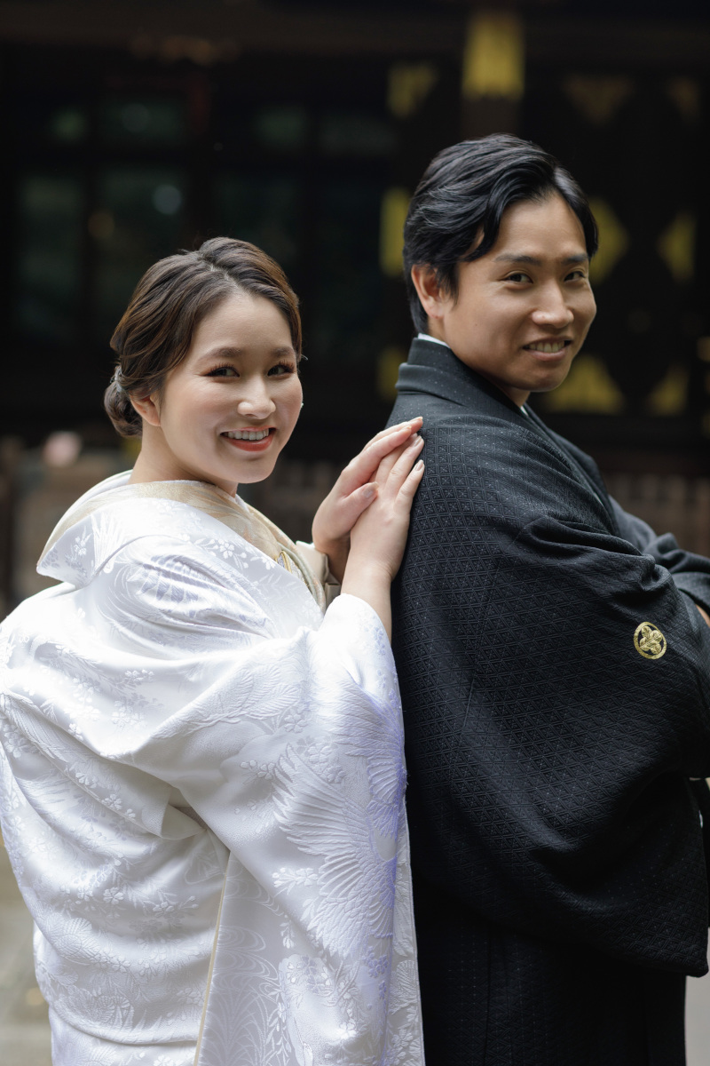 お二人寄り添って