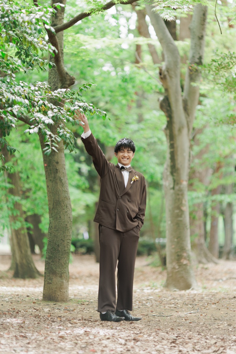 新郎様のソロカットも