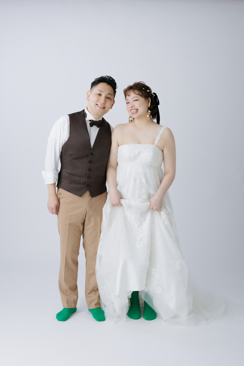 ワンポイントカラー。