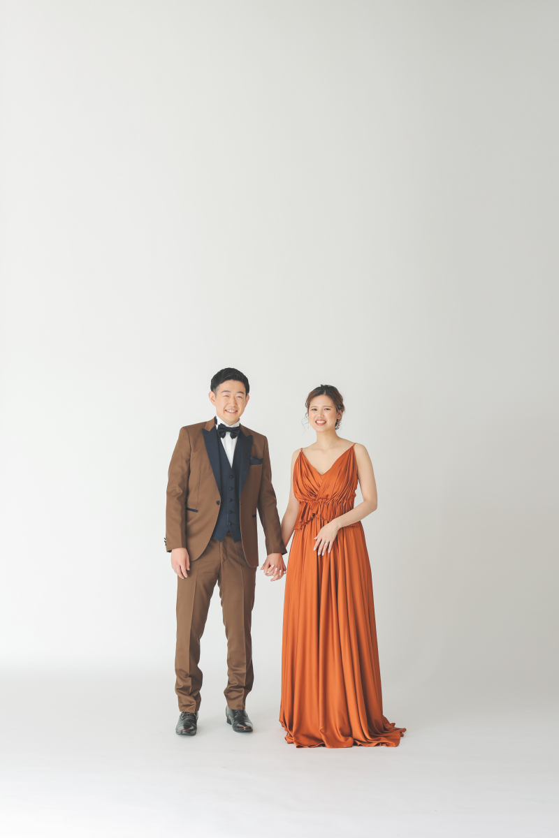 全身のシンプルなスタイルも