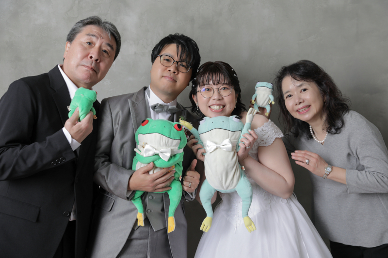 ちっちゃいカエルも一緒!