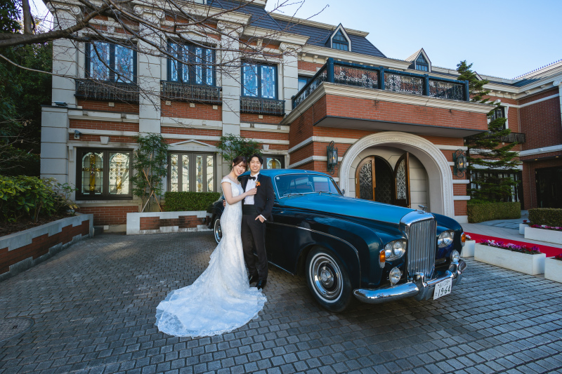 外で車と撮影！