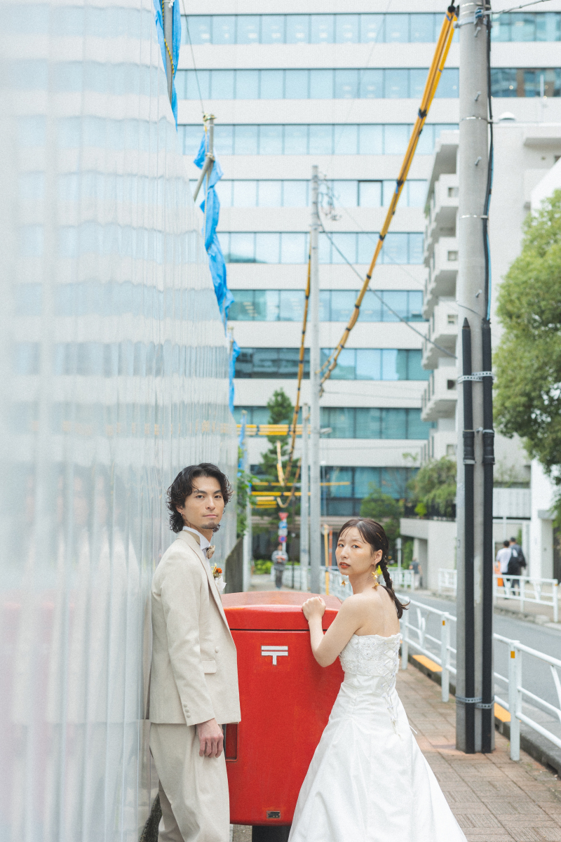 真っ赤なポストも