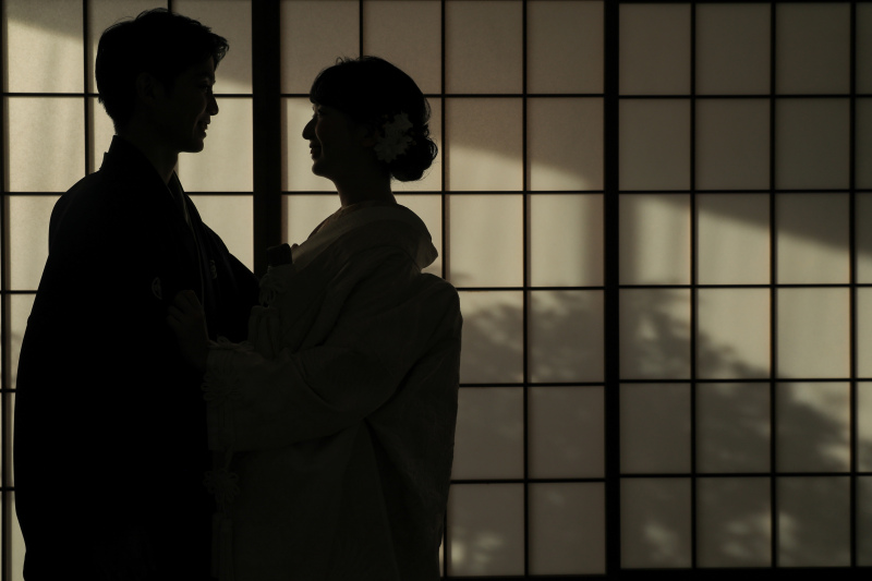 最後はシルエットで