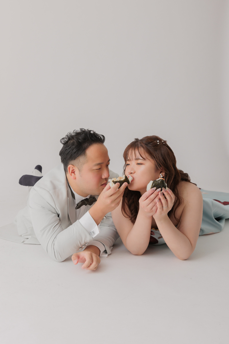 おにぎりと一緒に