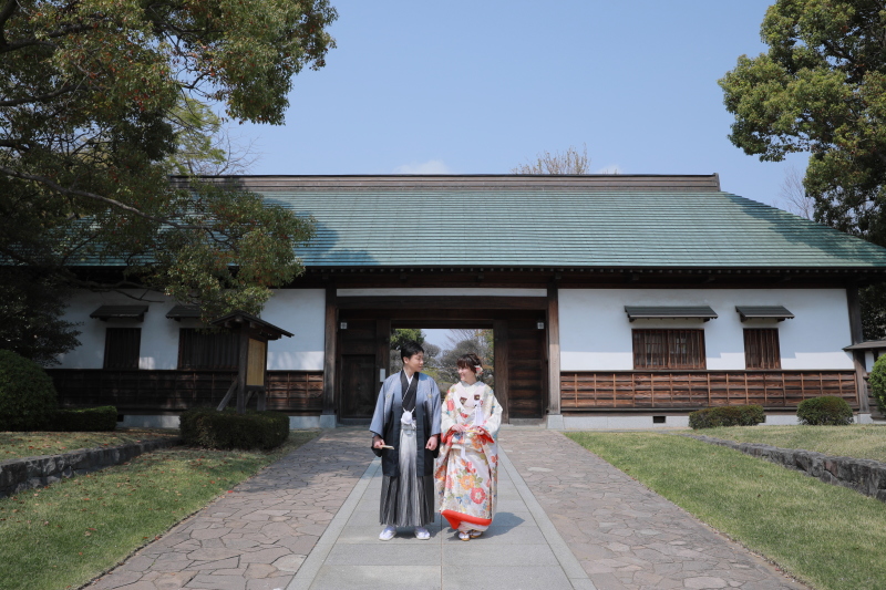 いい天気の中、お散歩