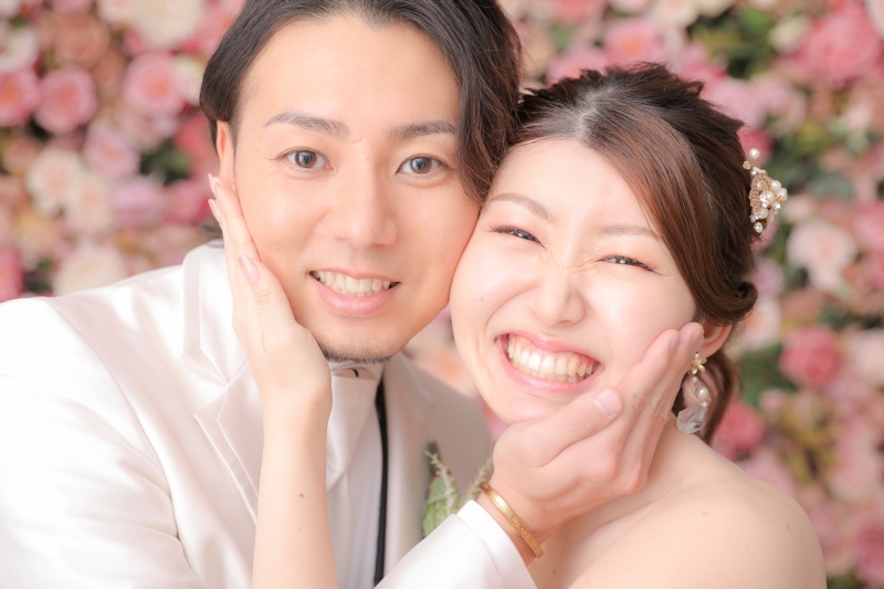 お顔をくっつけて