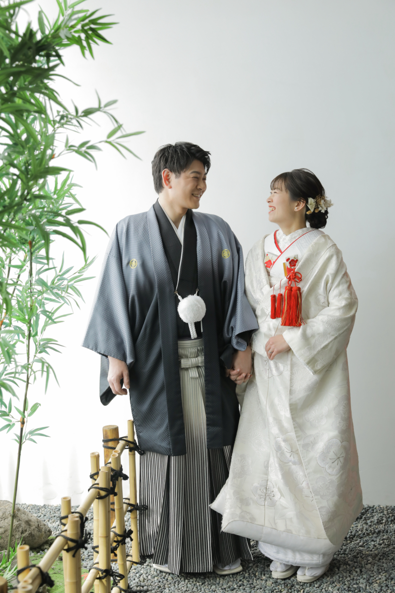 竹と一緒に