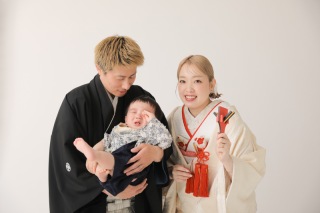 家族で和装スタジオ撮影！