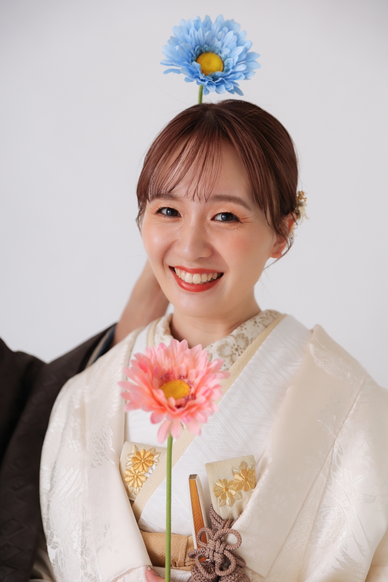 お花とご新婦様