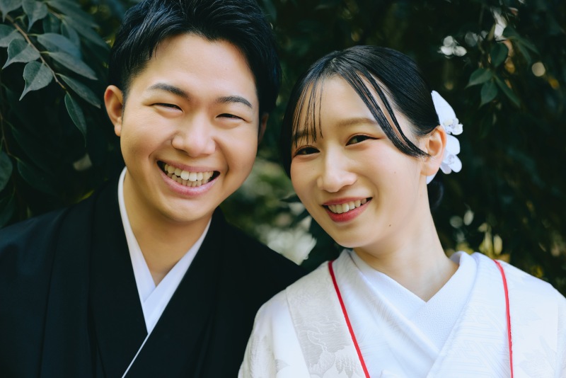 笑顔が素敵なお二人の写真