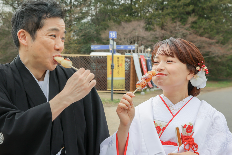 お団子で締め！