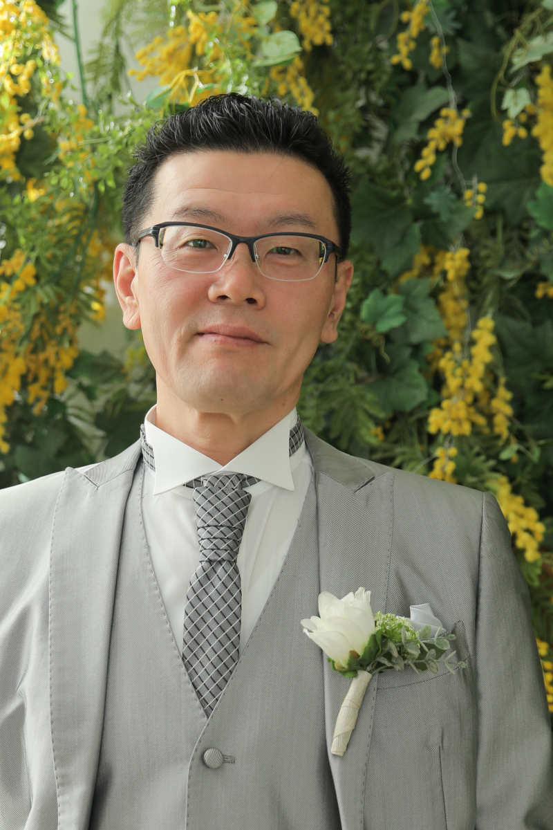 ご新郎様のアップのお写真