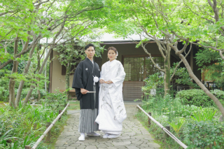 目白庭園和装ロケーション