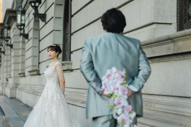 ご新郎様からのブーケ