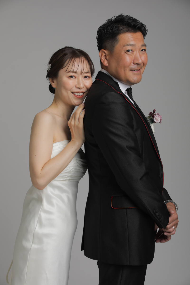 二人で寄り添って