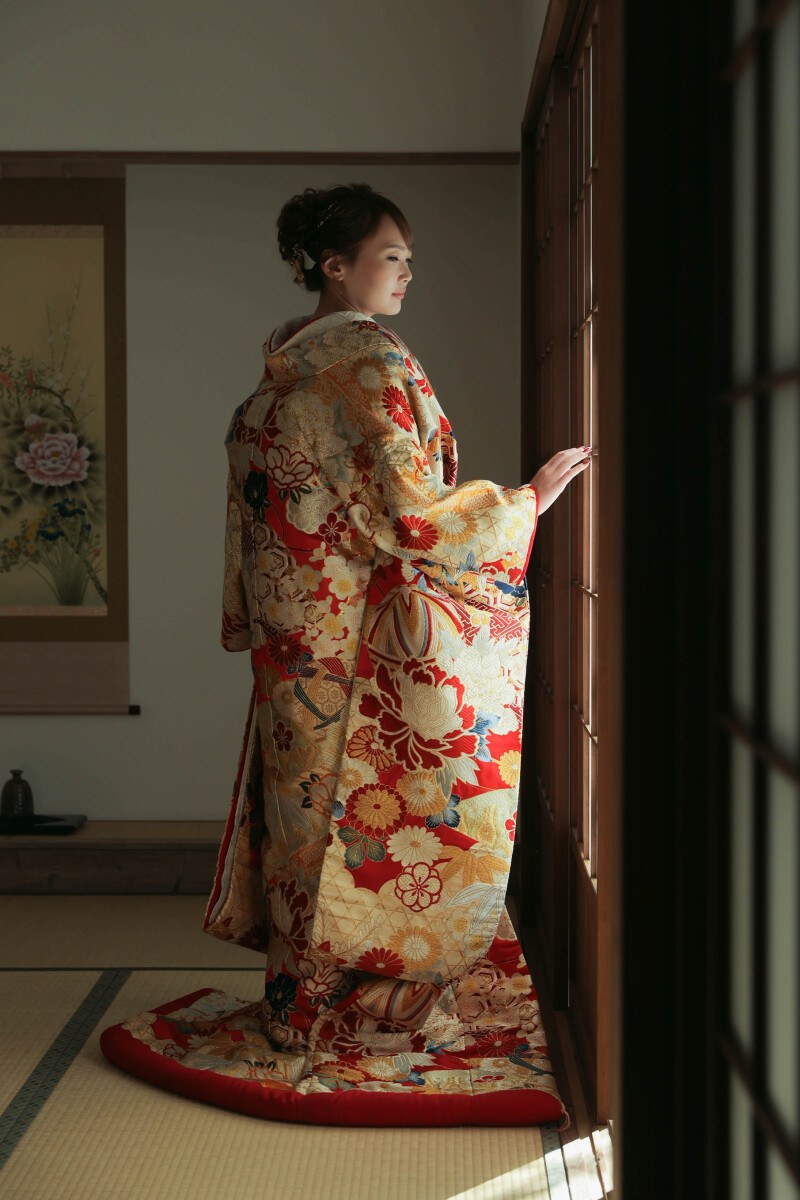 お茶室にて