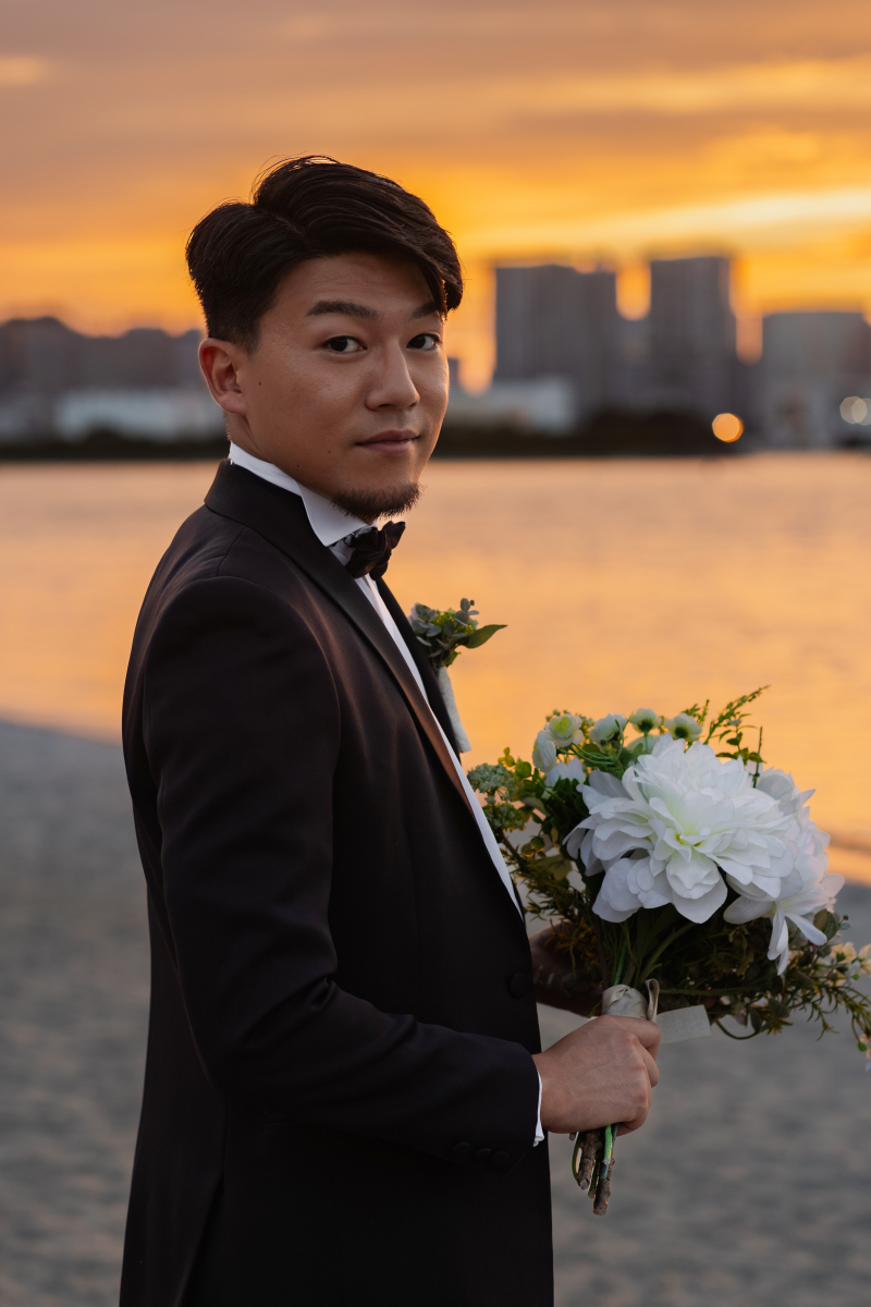 ご新郎様ソロショット