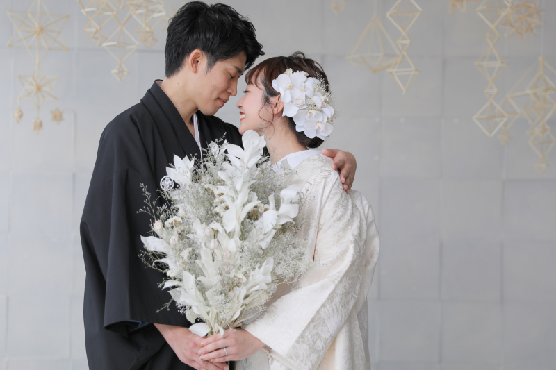 幸せいっぱいのお二人