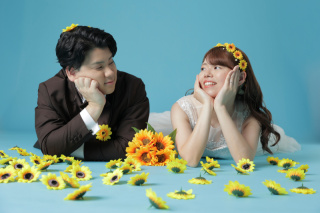 大好きなひまわりと一緒に＾＾