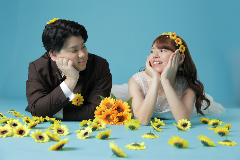 大好きなひまわりと一緒に^^