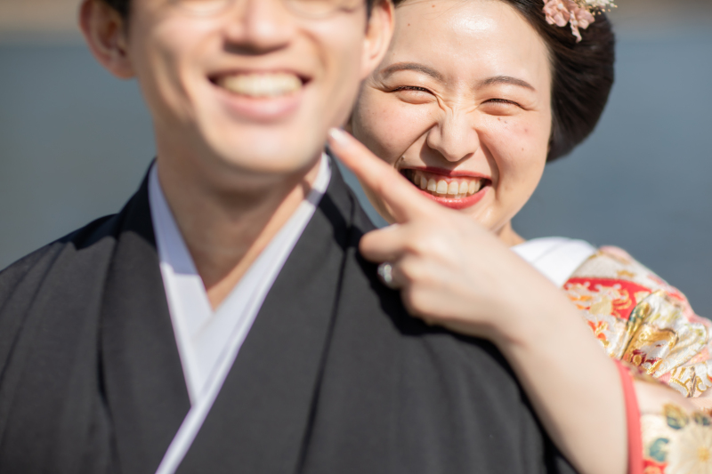 ご新郎様のほっぺを