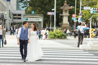 表参道でカジュアルなデートフォト♪