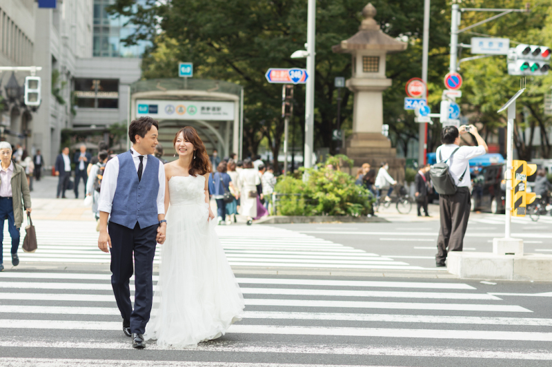 表参道でカジュアルなデートフォト♪