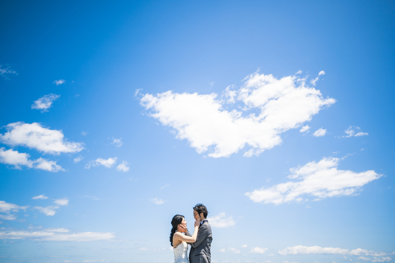 綺麗な青空の下で♡