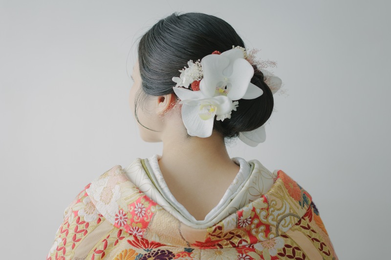 後ろ姿も美しく