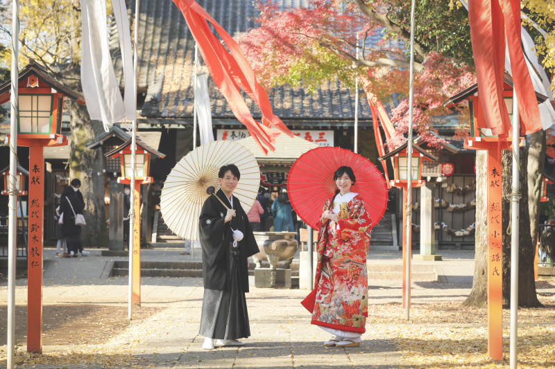 紅白の幕
