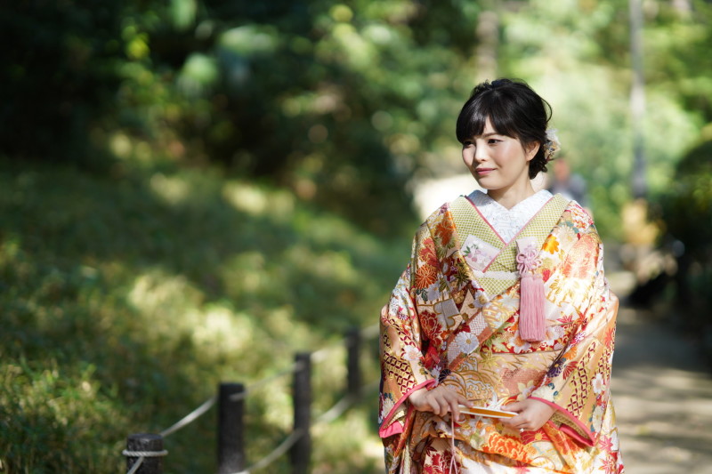 木漏れ日で艶めくお嫁様