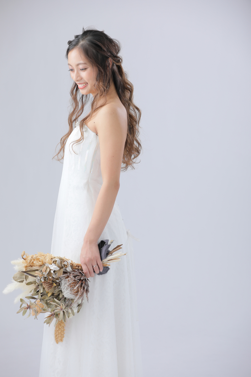 ブーケを持ってソロショット