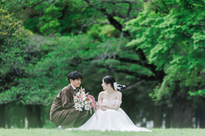 しゃがんでお話ししたシーン