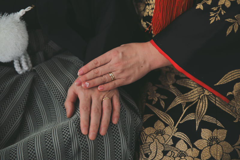 着物と、指輪と、