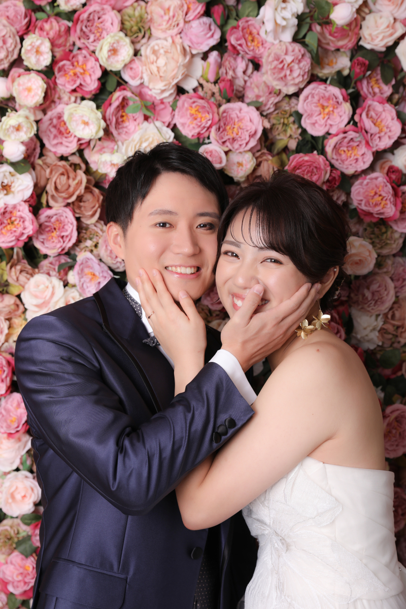 ほっぺをくっつけて！