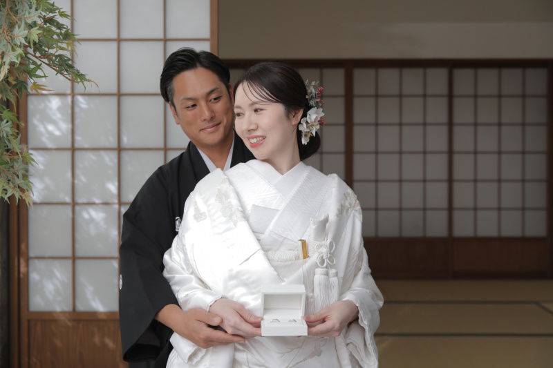 指輪のケースと一緒に