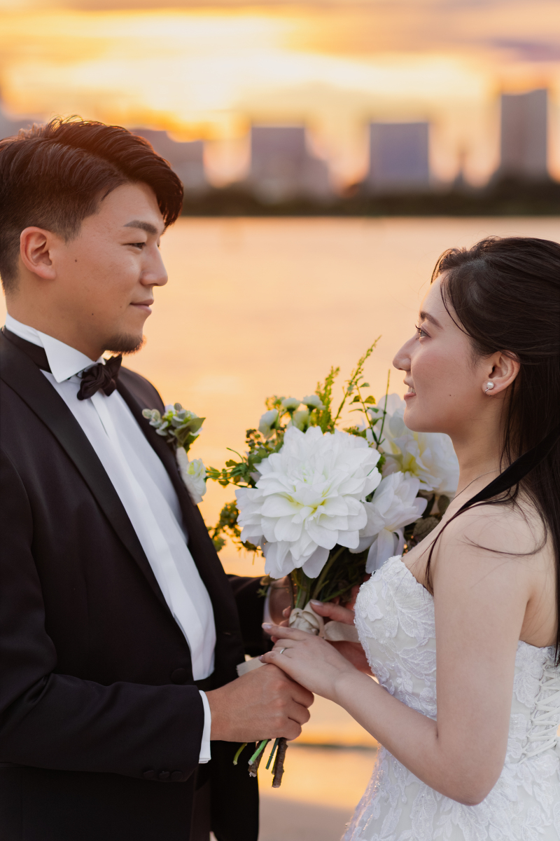 ブーケをプレゼント