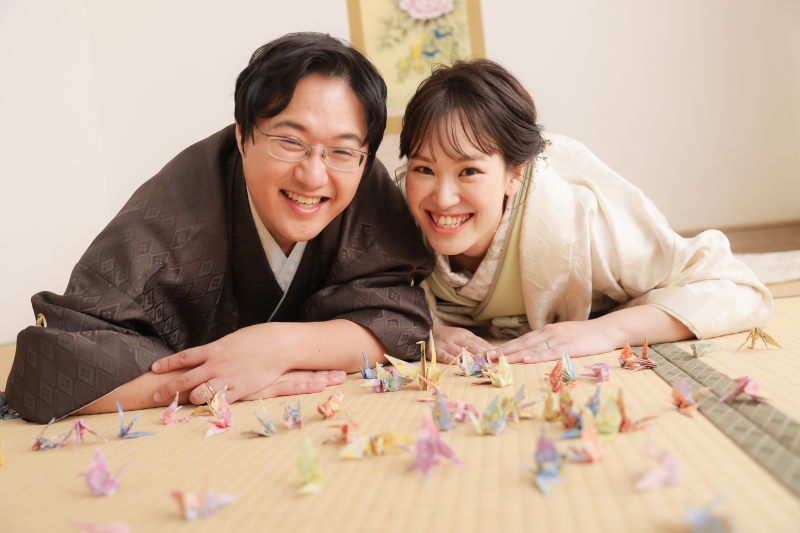 鶴もお二人も夫婦円満!