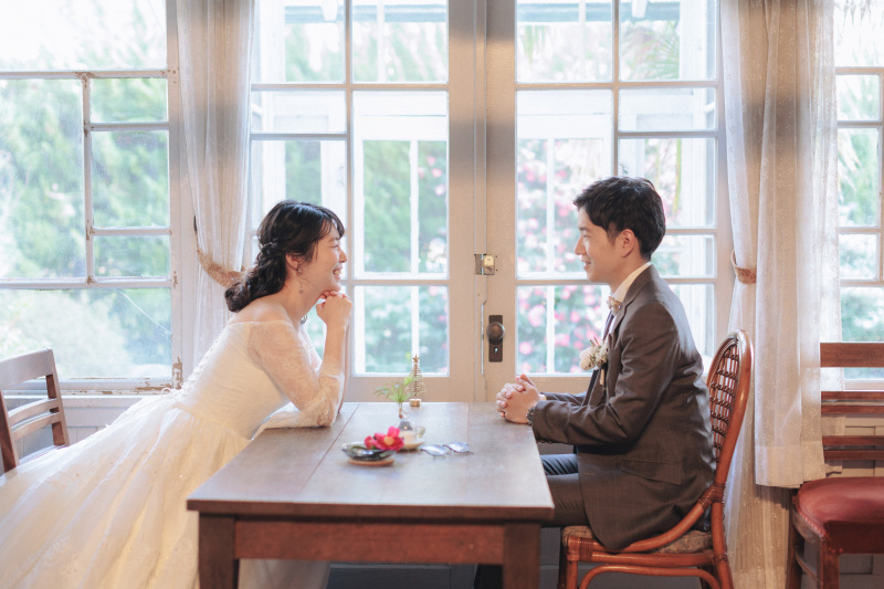 テラスでの撮影