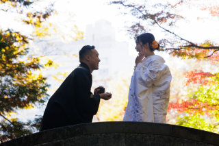 和装で大自然へ